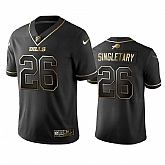 Men's Buffalo Bills #26 Devin Singletary Black  Golden Edition Limited Stitched NFL Jersey Dyin,baseball caps,new era cap wholesale,wholesale hats